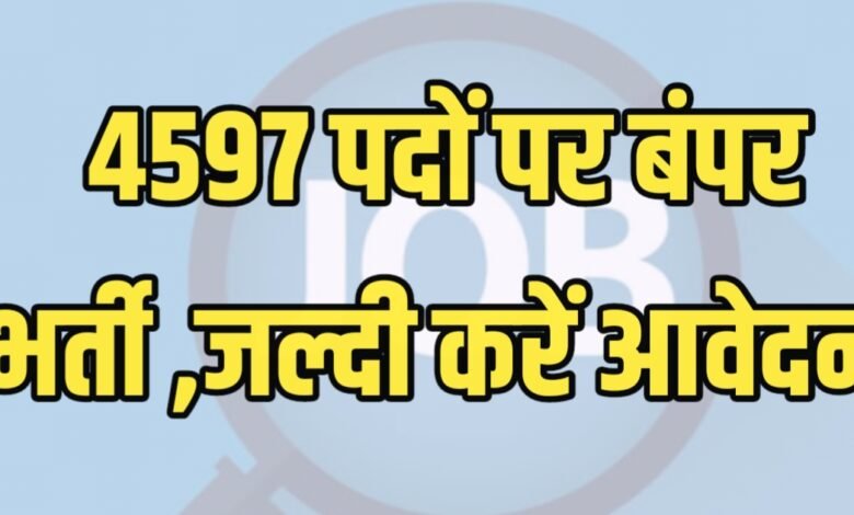 4597 पदों